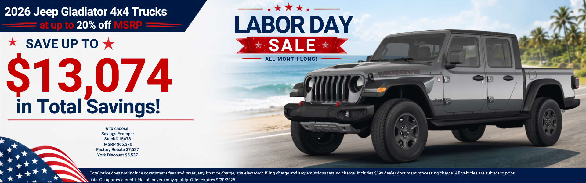 New Jeep Gladiator Specials and Best Lease Deals Near Presco